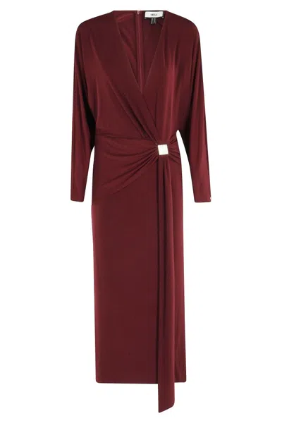 Nissa Evening Dress In Burgundy