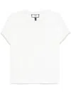 Nissa Faux-pearl Detailed T-shirt In White