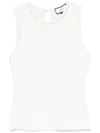 Nissa Faux-pearl Tank Top In White