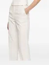 Nissa Flared Trousers In White