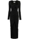 Nissa Crystal-embellished Maxi Dress In Black