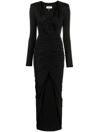 Nissa Crystal-embellished Maxi Dress In Black