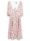 Nissa Floral Midi Dress In Pink