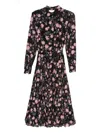Nissa Floral-print Pleated Dress In Multi