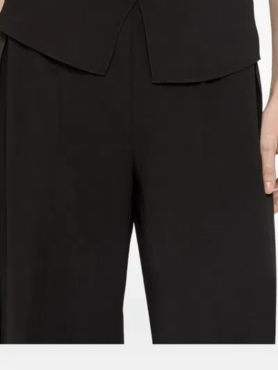Nissa High-rise Wide-leg Trousers In Black
