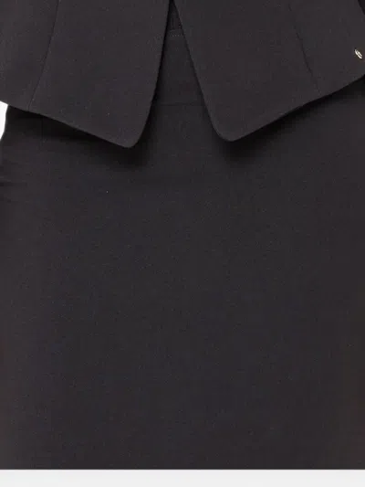 Nissa High-rise Midi Skirt In Black