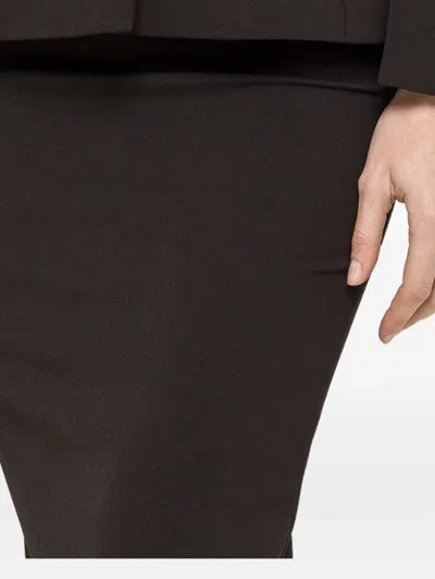 Nissa High-waisted Midi Skirt In Black