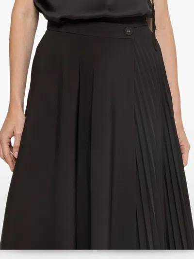 Nissa High-waisted Midi Skirt In Black
