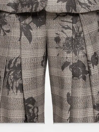 Nissa High-waisted Wide-leg Trousers In Gray