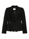 Nissa Topstitching Buttoned Jacket In Multi