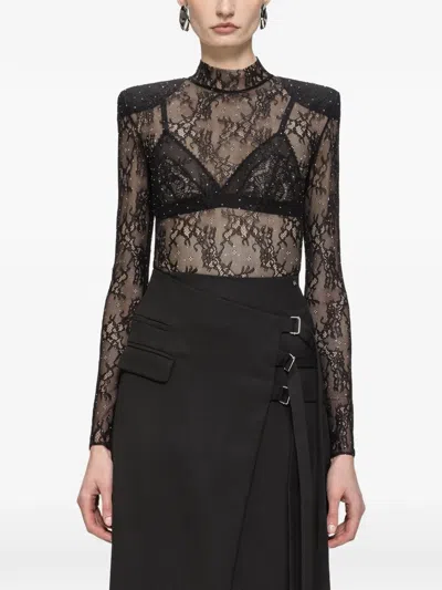Nissa Lace Bodysuit In Black