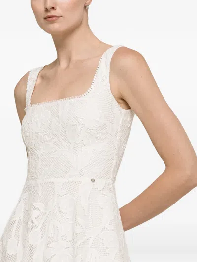 Nissa Lace Midi Dress In White