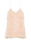 Nissa Lace Mini Dress In Neutrals