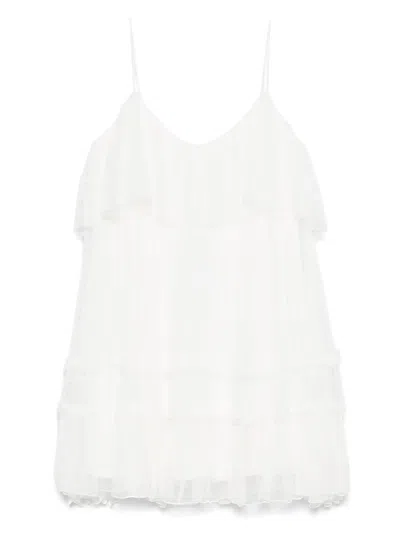 Nissa Lace Mini Dress In White