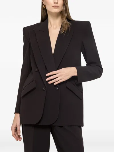 Nissa Layered-detail Blazer In Black