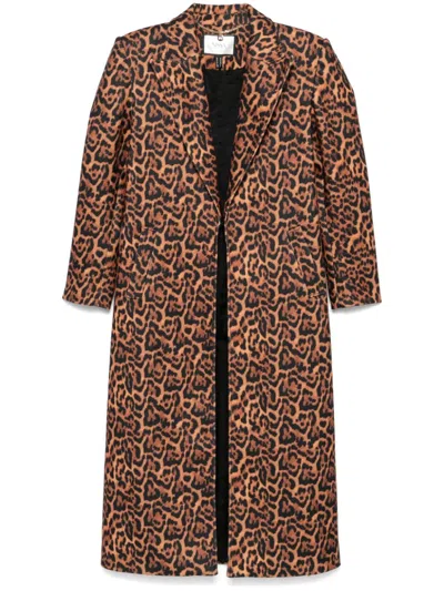 Nissa Leopard-print Coat