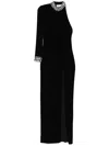 Nissa One-shoulder Gown In Black