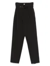 Nissa Pleat-detailed Trousers In Black