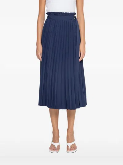 Nissa Pleated High-waisted Skirt In Multi