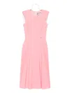 Nissa Pleated Sleeveless Midi Dress In Pink