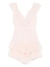 Nissa Rhinestone-embellished Lace Mini Dress