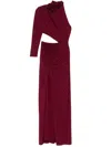 Nissa Rhinestone-embellished Maxi Dress In Red
