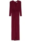 Nissa Rhinestone-embellished Maxi Dress In Red