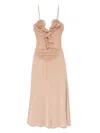 Nissa Rhinestone-embellished Midi Dress In Pink