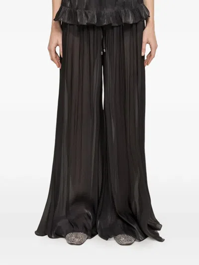 Nissa Ruffled Trousers In Animal Print