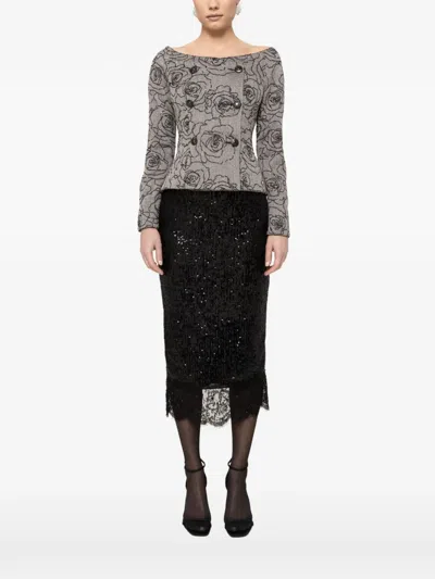 Nissa Sequin-embellished Blazer In Multi