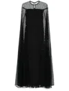 Nissa Sequin-embellished Gown In Black