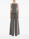 Nissa Sequined Button-fastening Top In Gray