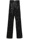Nissa Sequined Trousers In Black