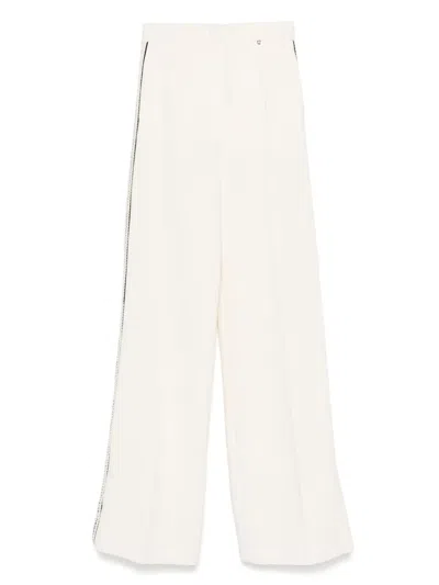Nissa Side-stripe Trousers In Neutral