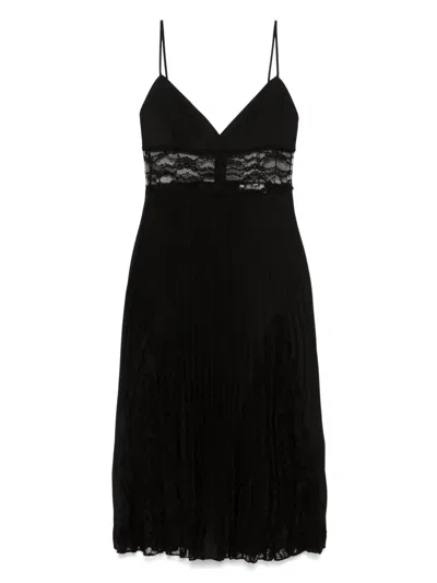 Nissa Spaghetti-strap Dress In Black