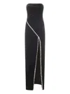 Nissa Strapless Maxi Dress In Black