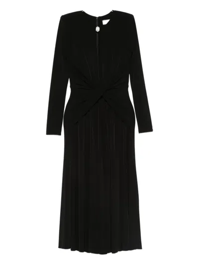 Nissa Twisted-detail Dress In Black