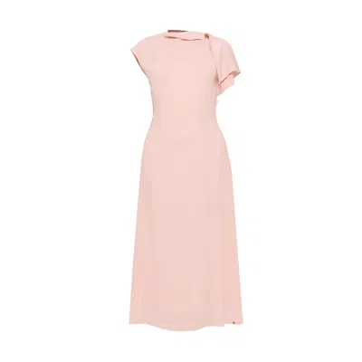 Nissa Women's A-line Crepe Dress Pink