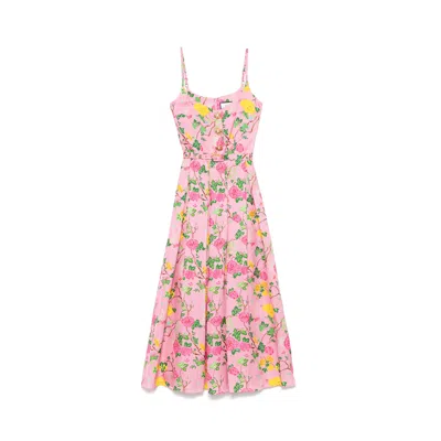 Nissa Women's Belted Viscose Midi Dress