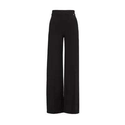 Nissa Women's Black Crystal-embellished Cut-out Pants