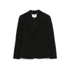 Nissa Women's Black Crystal-embellished Fitted Blazer