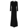 Nissa Crystal-embellished Maxi Dress In Black