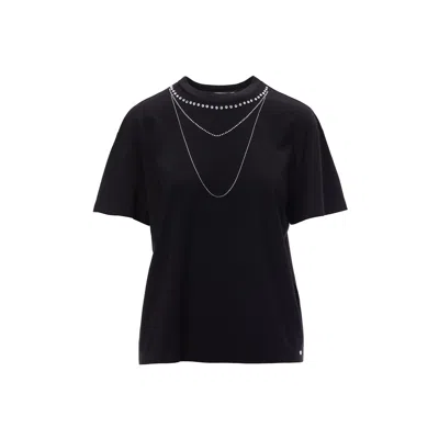 Nissa Women's Black Embellished Top