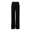 Nissa Women's Black Mid Waist Tapered Tailored Pants In Black