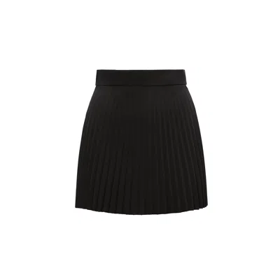 Nissa Women's Black Pleated Mini Skirt