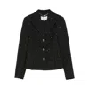 Nissa Embellished Button-detail Jacket In Black