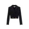 Nissa Women's Black Tweed Crop Jacket In Black