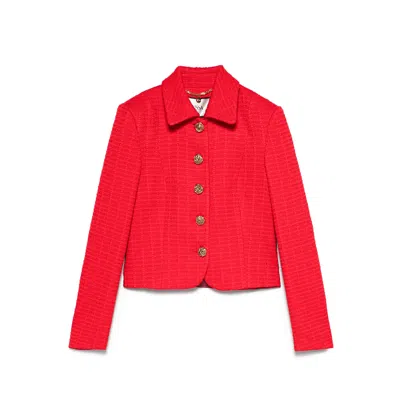 Nissa Women's Boucle Suit Jacket Red
