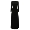 Nissa Women's Crystal-detail Maxi Dress Black In Black