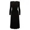 Nissa Women's Crystal-detail Midi Dress Black In Black